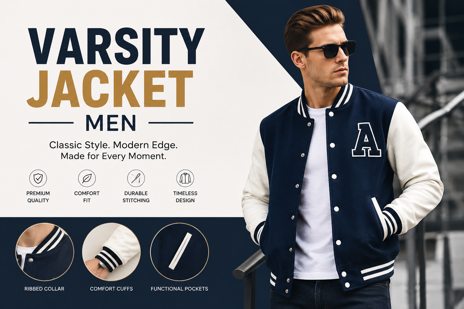 The Varsity Jacket Is Back, and Men Are Wearing It Differently