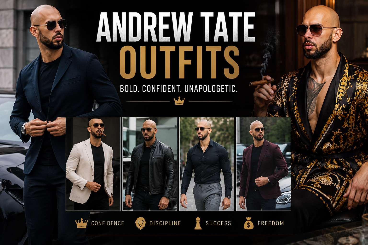 Andrew Tate Outfits: How to Build a Bold and Sophisticated Wardrobe